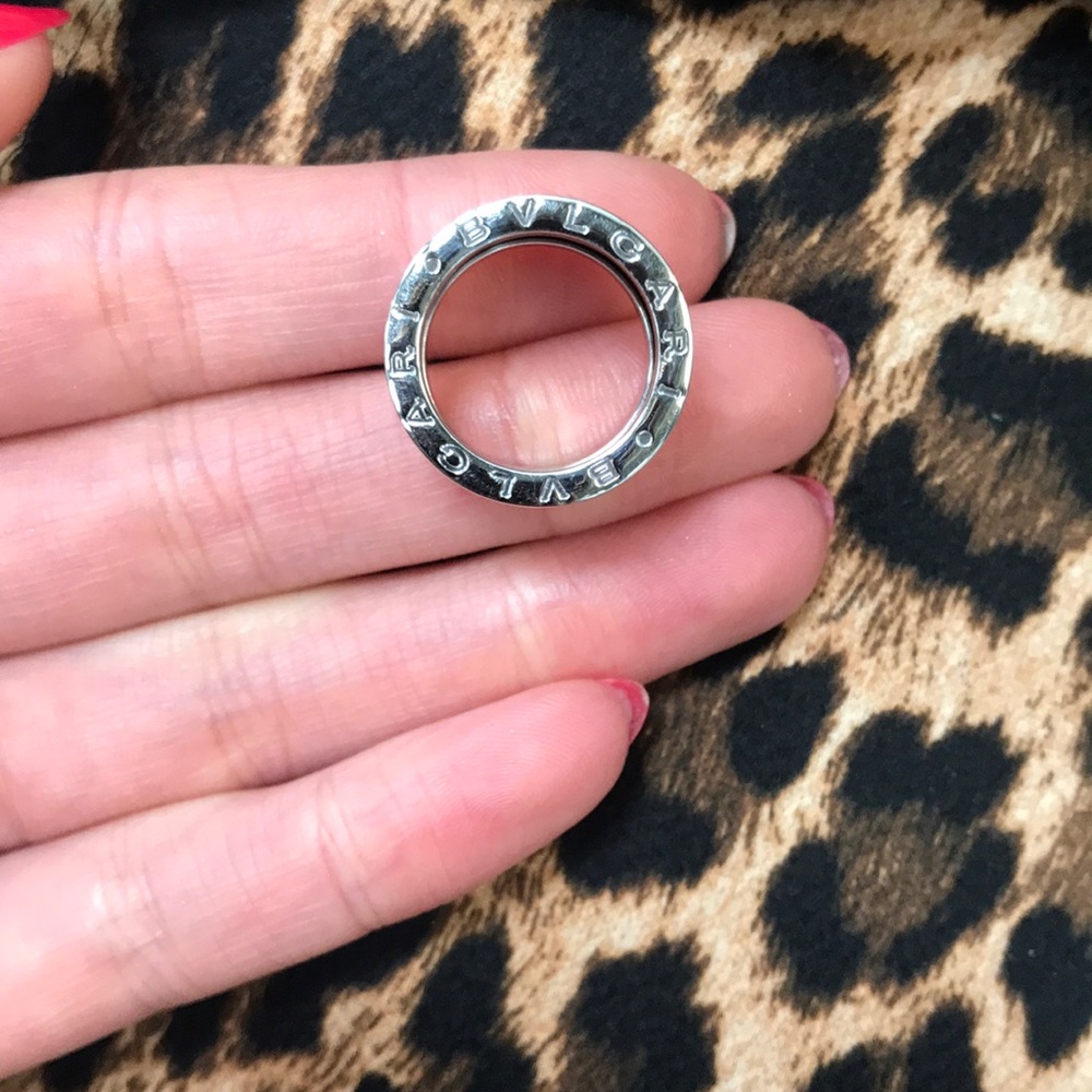 Bvlgari B.Zero 1 18K White Gold Ring Size 4.75 - Picture 6 of 7